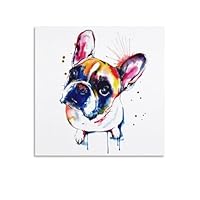 Amazon.co.jp: 水彩犬 アート ポスター フレンチ ブルドッグの